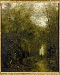 Montfermeuil, el arroyo en el bosque, 1867